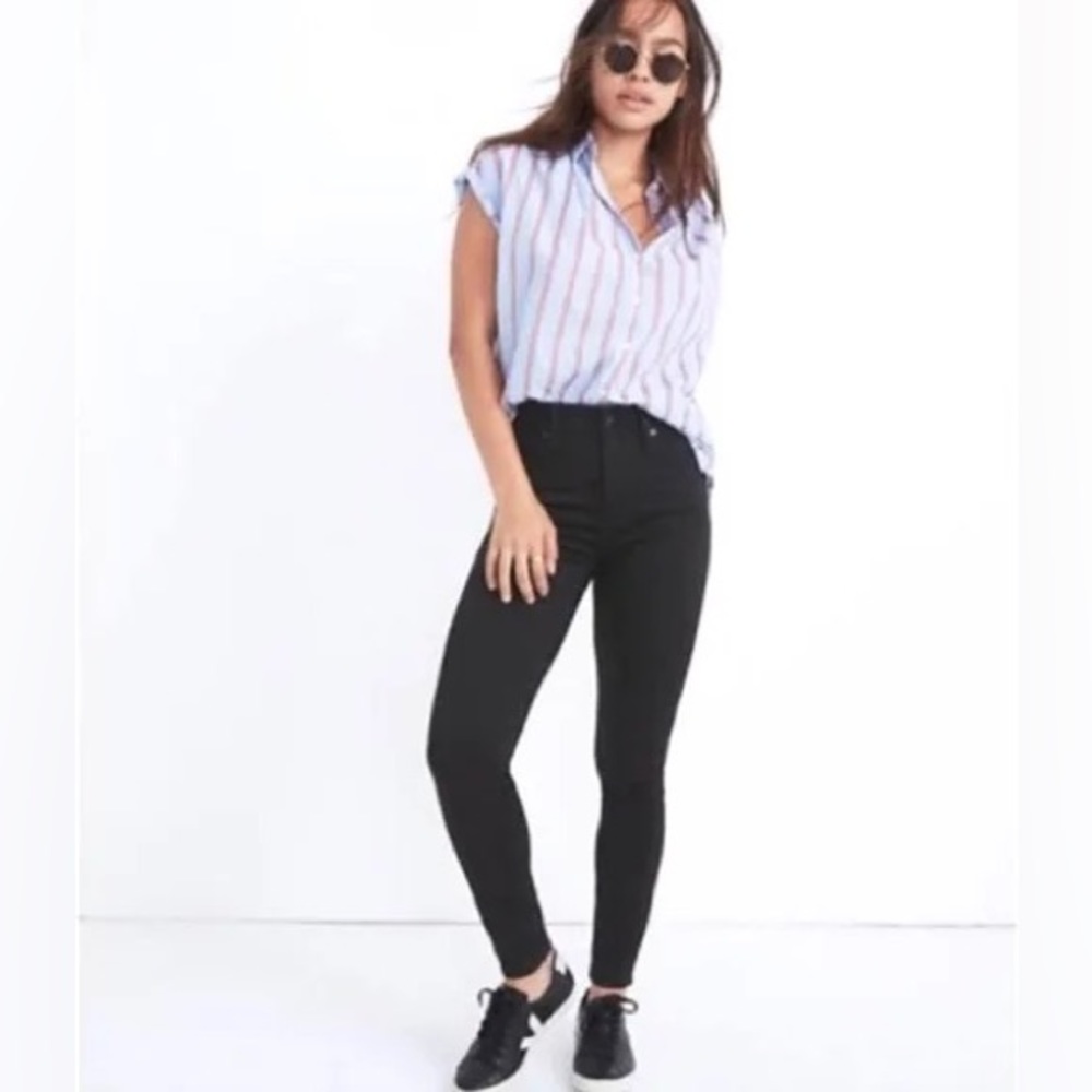Madewell Black 9” High Riser Skinny Skinny Jeans